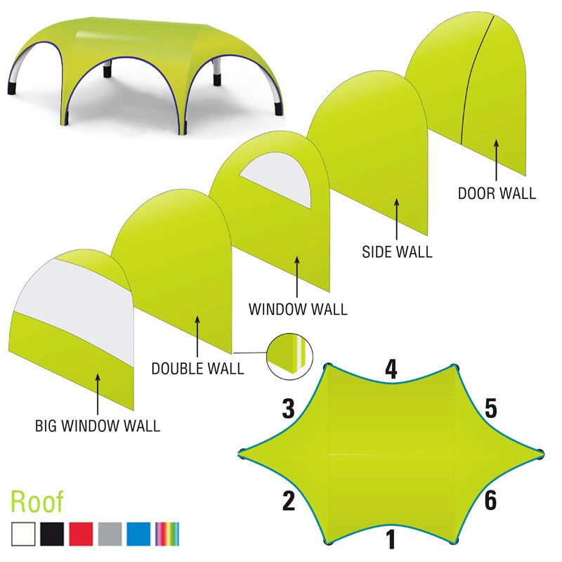 INFLAT SIX-Tent 65 Eventzelt